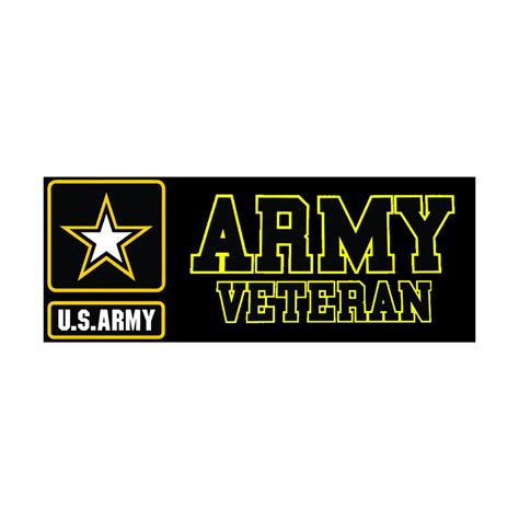 army veteran bumper sticker decal etsy