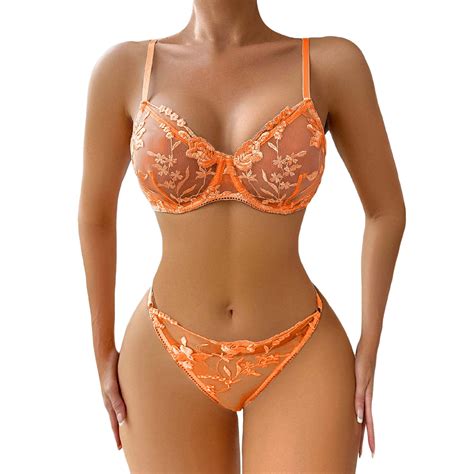 YUHAOTIN Lingerie Skirt Lingerie Lace 2 Pieces Bra And Panty Set Lingerie Stockings Valentines