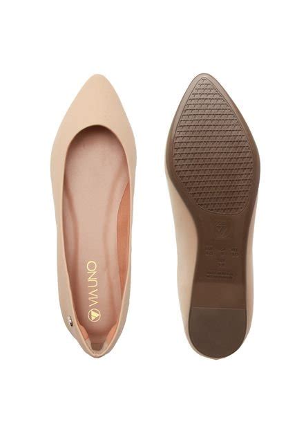 Sapatilha Via Uno Lisa Nude Compre Agora Dafiti Brasil