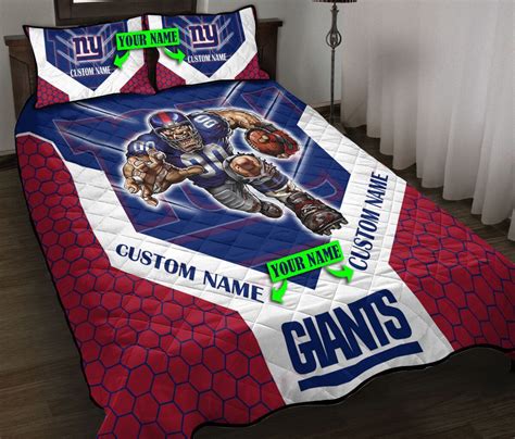 New York Giants Personalized Quilt Set Bg104 Design Trend