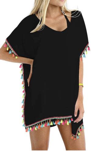 Gdkey Women Chiffon Tassel Swimsuit Bathing Suit Bikini Stylish Beach