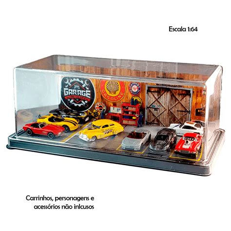 CENÁRIO para DIORAMA padrão Hot Wheels OFICINA EXPOSITOR para ESCALA Miniaturas e