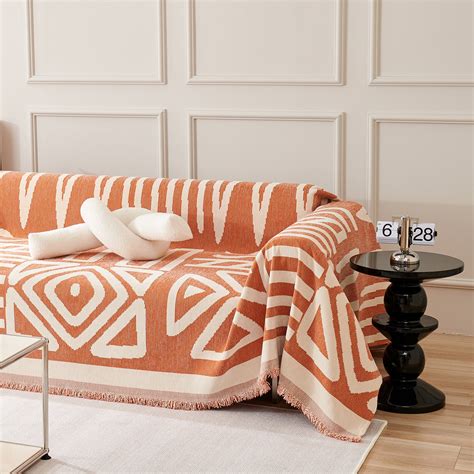 Geometric Boho Style Sofacouch Cover Slashopinc