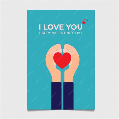 Premium Vector Valentines Day Flyer Template Design