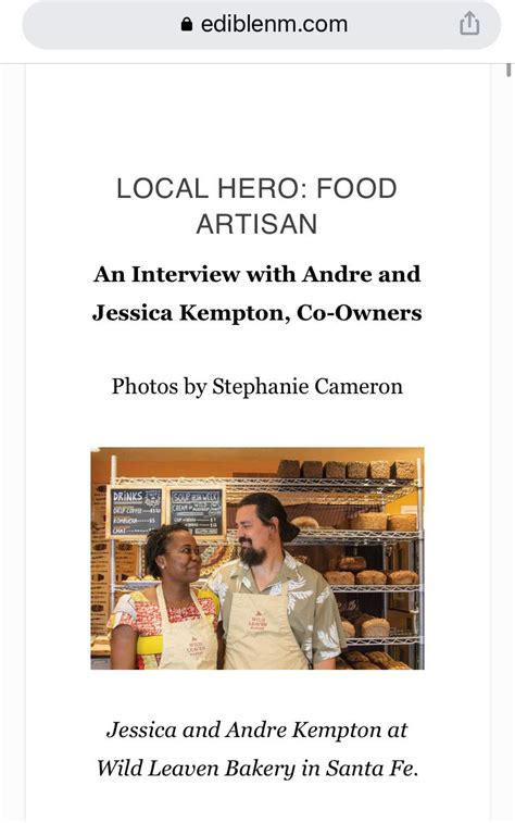 Wild Leaven Bakery 2022 Local Hero Food Artisan Edible New Mexico