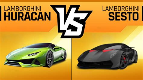 Asphalt 9 LAMBORGHINI SESTO ELEMENTO Vs LAMBORGHINI HURACAN Max Test