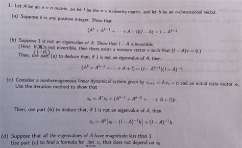 Solved Consider The Nonhomogeneous Linear Dynamical Chegg