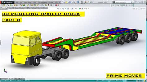 3D MODELING TRAILER TRUCK Part 8 : ( PRIME MOVER ) - YouTube