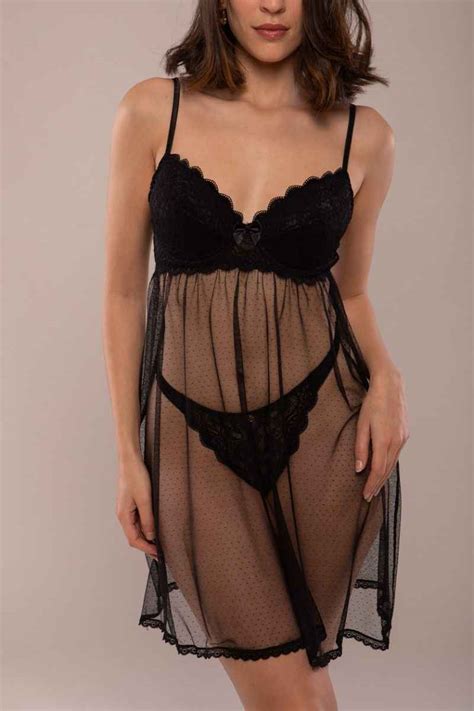 Rania Lingerie Nuisette En Dentelle