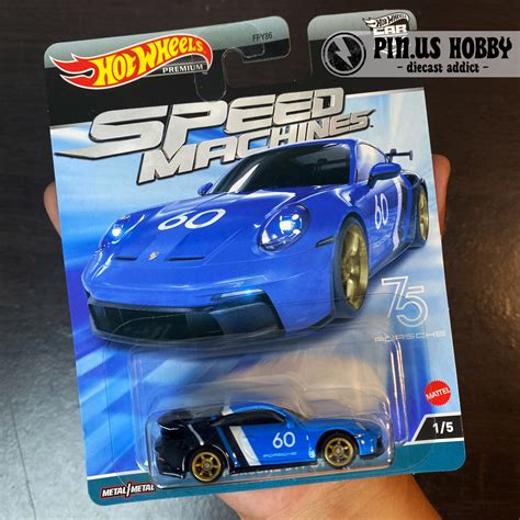 Jual Hotwheels Premium Porsche Gt Biru Blue Speed Machines Series Original Hot Wheels By