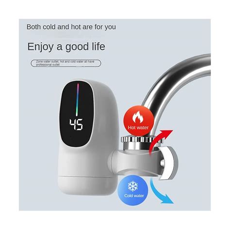 W Instant Electric Hot Water Heater Faucet Digital Display Heating Tap Water Heater For