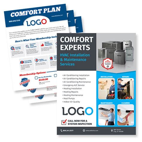 flyers  hvac design print services footbridge marketing