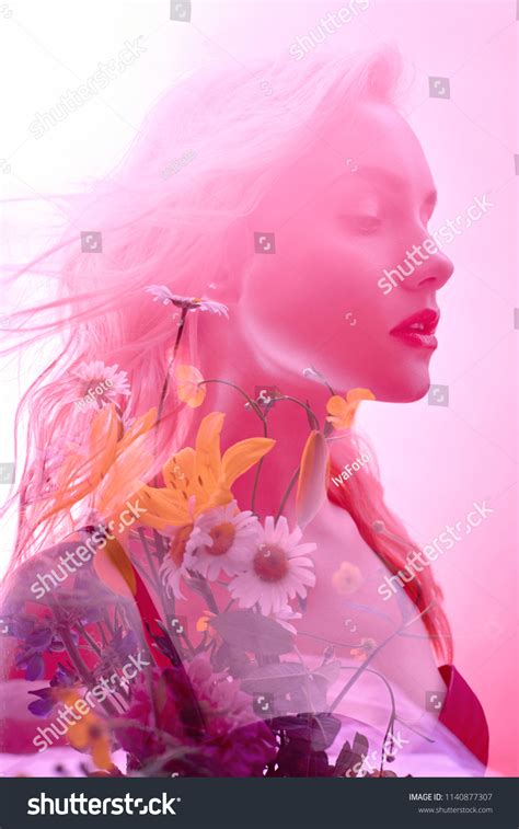 Double Exposure Sexy Blonde Images Stock Photos Vectors Shutterstock