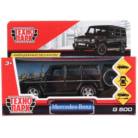 Машина Технопарк Mercedes-Benz G-Class, черный от ТЕХНОПАРК по лучшей ...