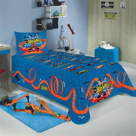 Tudo Sobre Colcha Solteiro Lepper Matelassê Hot Wheels Azul