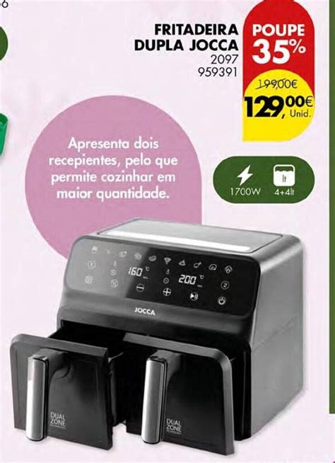 Promo O Fritadeira Dupla Jocca Em Pingo Doce