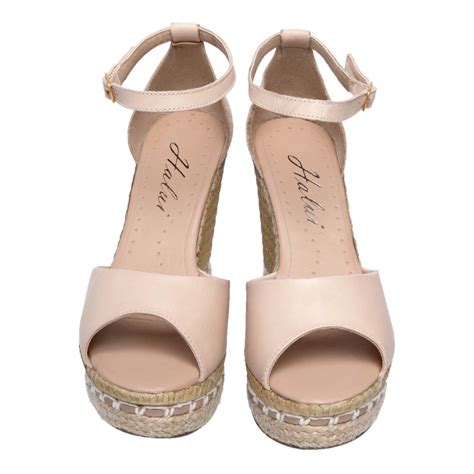 Sandália SB Shoes Anabela ref Nude Compre Agora Dafiti Brasil