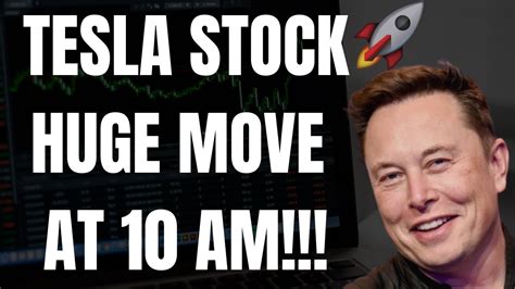 TESLA STOCK HUGE MOVE AT 10 AM EST MUST WATCH TSLA SPY NVDA