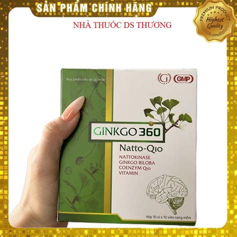 Tpbvsk - Ginkgo 360 natto-Q10 - hộp 100 viên - hỗ trợ tăng cường tuần ...