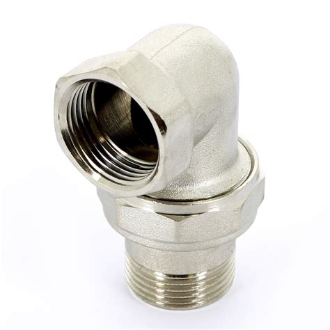 Американка угловая с прокладкой O-RING 3/4" x 3/4" ВН никель UNI-FITT ...