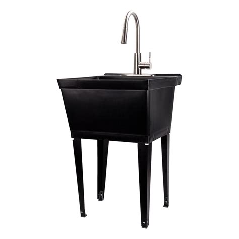 Tehila Complete 22875 In X 235 In Black 19 Gal Utility Sink With