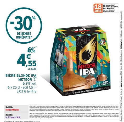 Promo Bi Re Blonde Ipa Meteor Chez Intermarch Icatalogue Fr