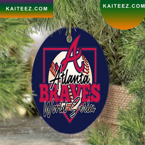 Atlanta Braves World Series Champions Ornament Christmas Kaiteez