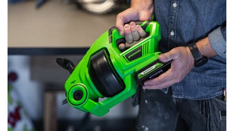 Купить Трос сантехнический аккумуляторный Greenworks, G24DA, 24V, без ...