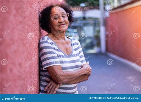 Cheerfull Portrait Mature Brazilian Woman Stock Image Image Of Janeiro Portrait 194438675