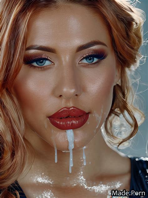 Porn Image Of Red Tanned Skin Looking At Viewer Facial Bimbo Bukkake Made Created By AI