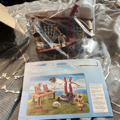 Playmobil Dreamworks Dragons Gobber The Belch With Sheep Sling In