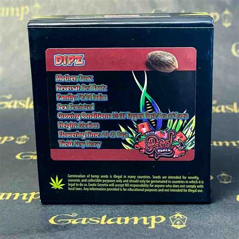 Exotic Genetix DIPZ 6 Feminized Seeds Gaslamp Seeds