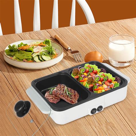 Amazon Electric Hot Pot With Grill And Frying Pan In Indoor Nonstick Shabu Shabu Pot