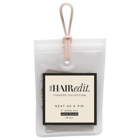 Amazon The Hair Edit Neat As A Pin Bobby Pins Professional Grade 2 Matte Blonde Hair
