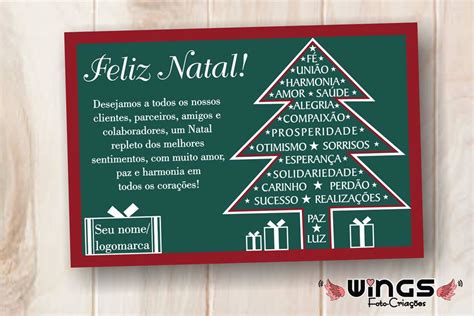 Cartão De Natal Corporativo - Cartão Corporativo Digital de Natal Personalizável | Elo7