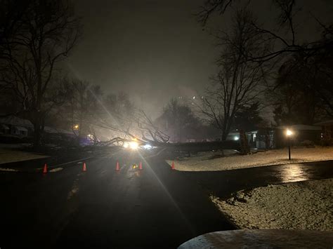 Strong winds cause power outages, knocks down trees