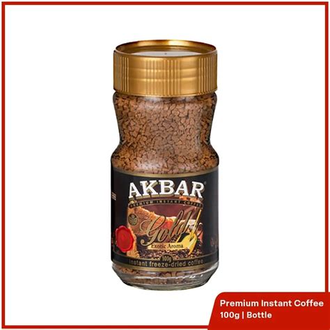 Akbar Gold Instant Coffee - 100g Bottle - Akbar Premium Quality Tea ...