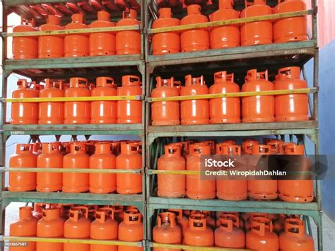 Stacks Of Lpg Gas Cylinder Stock Photo Download Image Now Bottle