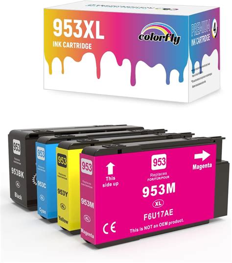 colorfly 953XL Multipack Cartucce d'inchiostro Compatibile con HP 953 ...