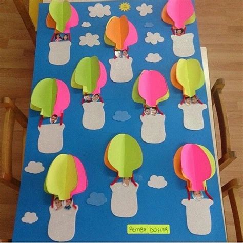 Hot Air Balloon Bulletin Board Crafts And Worksheets For