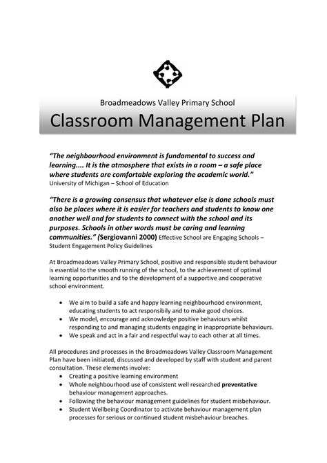 9 Classroom Management Plan Examples To Download
