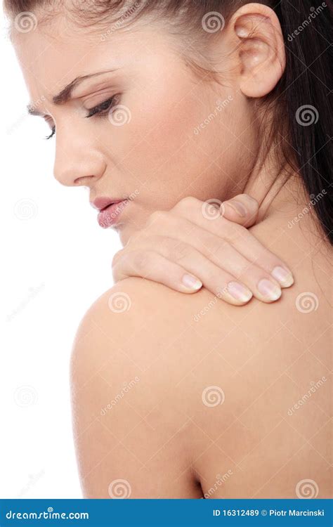 Back Pain Concept Stock Image Image Of Isolated Nude