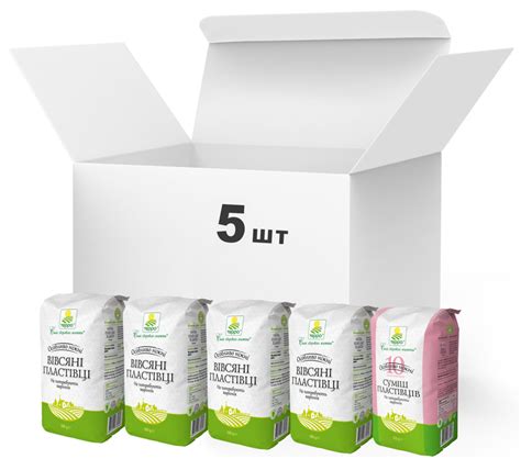 Упаковка хлопьев Терра Mixed Flakes Standard в крафт-пакете 5 шт ...