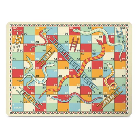 Настольная игра "Змеи и Лестницы" - распечатать | Snakes and ladders ...