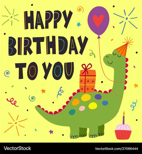 Dinosaur Birthday Card Printable Cards