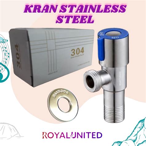 Jual Stop Kran Stainless Stopkran Closet Wastafel Ss Kran Shower