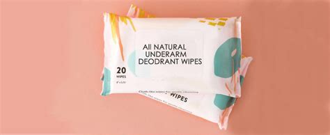 OEM/Private labeling for All-natural underarm deodorant wipes