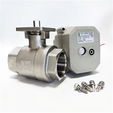 Stainless Steel Proportional Valve Way With Nm Actuator Motorized