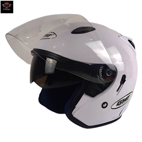 Jual Helm Motor Half Face Double Visor Gmt Original 2 Kaca Helm Pria