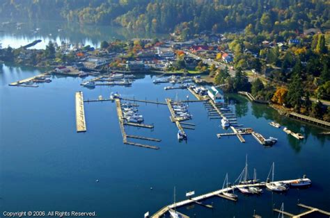 Ganges Marina In Saltspring Island British Columbia Canada